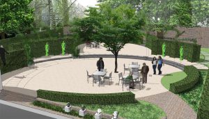 impressie tuin theatermuseum amsterdam