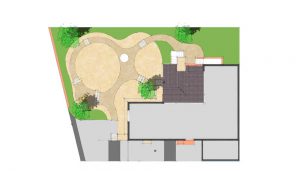plattegrond van tuin met siergarssen in split