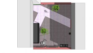 plattegrond van project patio in keulen